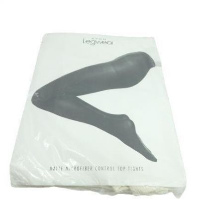 Avon Legwear Matte Microfiber Control Top Tights White Size C USA Made Sealed